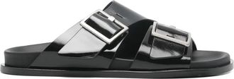 Alohas Alba buckle strap sandals - Black