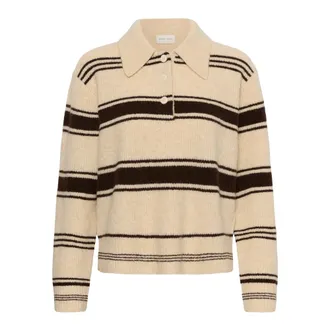 Part Two Tops, Dames, Beige, 2Xl, Truien