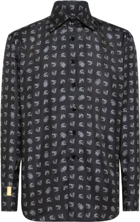 Billionaire Boys Club Milano Shirt - Heren - Casual Overhemden - Zwart - XS - Katoen - Overhemden
