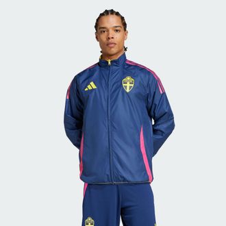adidas adidas Performance Mens Sweden Anthem Jacket - Yellow - Size X-Large