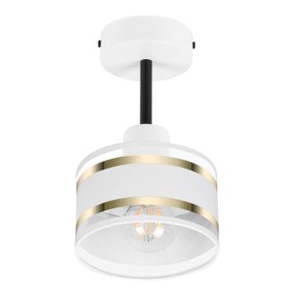 OEM L&aacute;mpara De Techo Blanca Con Pantalla, Metal Industrial, 1xe27, Iluminaci&oacute;n Led Moderna Para Sal&oacute;n, Cocina, Dormitorio, Habitaci&oacute;n Infantil, Loft