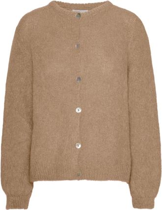 Americandreams Susan Cardigan - Dames - Vesten - Bruin - M - Wol - Truien & Vesten