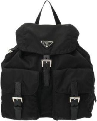 Prada Black Nylon Backpack (Pre-Owned)