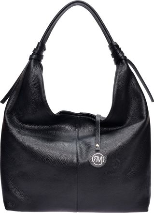 Roberta M Zwart Rundleer Tas