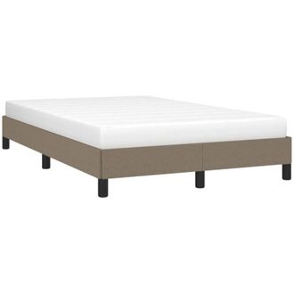vidaXL Estructura de cama sin colchón tela gris taupe 120x200 cm Vidaxl