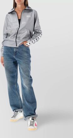 Golden Goose denim high-rise wide-leg jeans