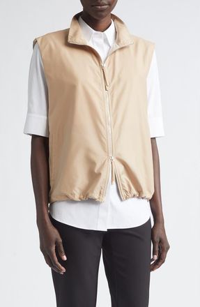 Lafayette 148 New York Recycled Tech Vest in Natural at Nordstrom, Size X-Small