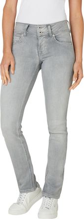 Pepe Jeans London Slim-fit-Jeans PEPE JEANS SLIM JEANS LW, Damen, Gr. 26, L&auml;nge 30, dirty grau used, Denim/Jeans, Obermaterial: 92% Baumwolle, 6% Polyester, 2% Elasthan