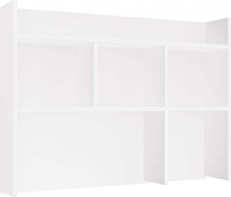 Topeshop Topeshop - Kuba - Scaffale Alto Da Ufficio 100 Cm - Scaffali Per Ufficio - Bianco
