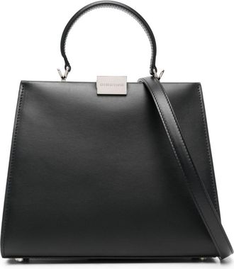 ARMARIUM Womens Logo-Plaque Leather Tote Bag