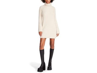 Steve Madden Abbie Sweaterdress Womens Dress Oatmeal : LG (US 10-12), Polyester/Elastane