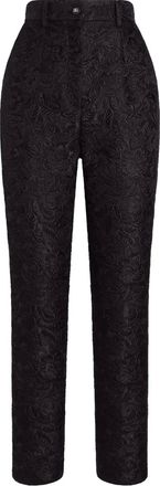Dolce & Gabbana Pantaloni DNA in broccato - Nero