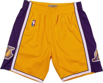Mitchell & Ness Los Angeles Lakers NBA Swingman Shorts - Heren - Fitness - Geel - XL - Polyester - Fitness