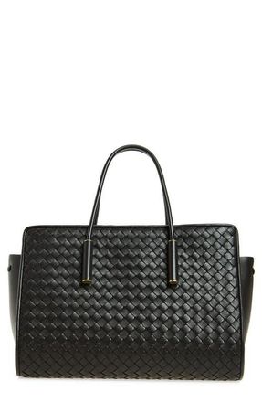 Bottega Veneta Small Barbara Intrecciato Leather Tote in 2094 Espresso-Brass V at Nordstrom