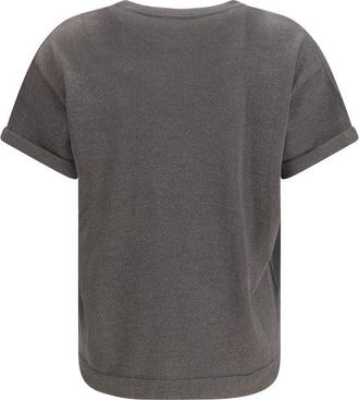 Brunello Cucinelli Womens Gray Nylon T-Shirt