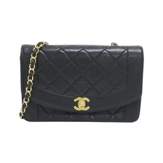 Chanel Pre-owned Vintage Schoudertas - Dames - Pre-owned - Zwart - Maat: ONE Size Leer