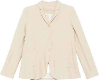 Apuntob Ts 983 Jacket - Dames - Blazers - Beige - XS - Katoen - Jassen