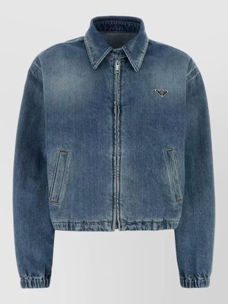 Prada denim cropped jacket