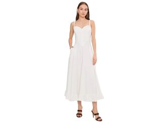 Free People Another Season Midi PFD Womens Dress Coconut Milk : LG (Womens 12-14), Cotton