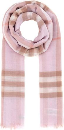 Burberry Pink Check Scarf