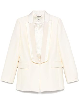 Fendi Blazer met enkele rij knopen - Beige