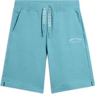 Freddy Pantaloni Corti con Spacchi Laterali in Tessuto Fiammato