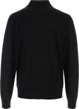 Dsquared2 Mens Black Wool Polo Shirt T-shirts And Polos