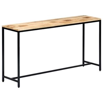 vidaXL Vidaxl - Mesa Consola De Madera Maciza De Mango En Bruto 140x35x76 Cm