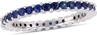 Mimi & Max 1-3/4ct TGW Sapphire Eternity Ring 14k White Gold