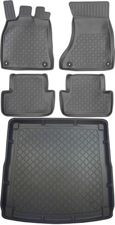 OEM Audi A4 B8 Kombi / Allroad De 04.2008 A 10.2015 Set - Alfombrillas Para Coche + Alfombrilla Para Maletero