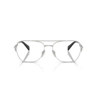 Prada 0pr B50v Rectangular Silver-tone Metal Sunglasses
