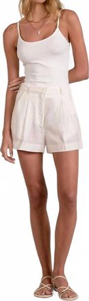 Elan Pleated Dress Shorts In White