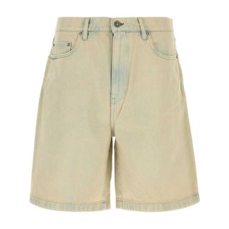 Golden Goose Denim Shorts, male, Beige, Size: W32 Shorts in Denim