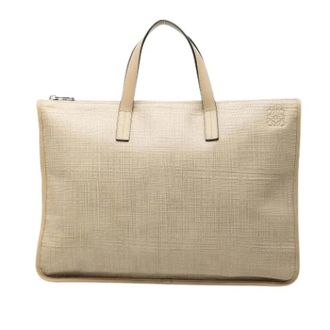 Loewe Pre-owned Business Tote - Pre-owned - Mujer - Beige - ONE SIZE