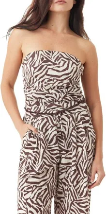 Habitual Scarf Strapless Top in Modern Zebra at Nordstrom, Size X-Small