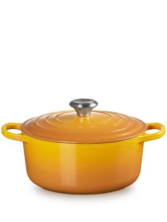 LE CREUSET round pot 24cm - unisex - stainless steel/Cast Iron/Enamel - OS - Yellow