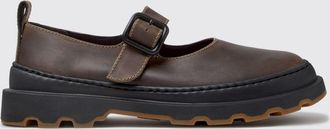 Camper Ballerine Mary Jane Brutus+ in pelle con suola dentellata