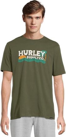 Hurley Wet Sand Short Sleeve Mens T Shirt Charcoal Fern : 2XL, Cotton