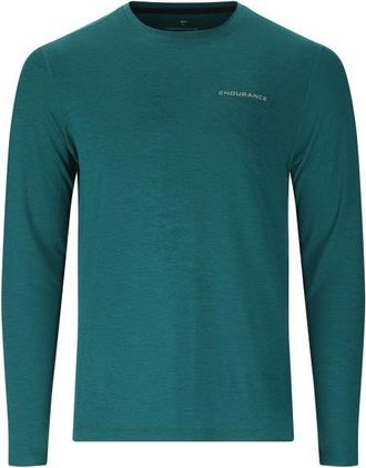 ENDURANCE Abdon Melange L/S Tee Funktionsshirt f&uuml;r Herren | blau/t&uuml;rkis