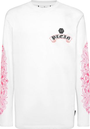 Philipp Plein Long Sleeve T-Shirt Chrome Crest