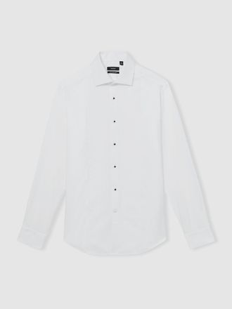 Reiss White Slim Fit Cotton Dinner Shirt, M