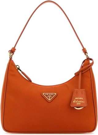 Prada Orange Re-Nylon Prada Re-Edition 2005 Shoulder Bag