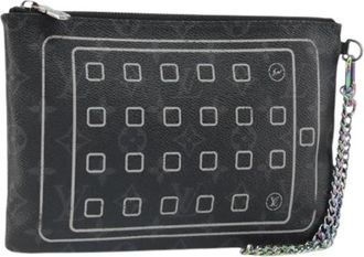 Louis Vuitton Pre-owned Canvas Home-Office Clutch - Dames - Vintage Clutch - Zwart - ONE Size - Vintage