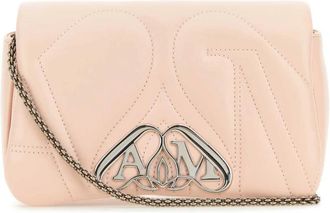 Alexander McQueen Mini The Seal Crossbody Tas - Dames - Schoudertassen - Roze - ONE Size - Leer - Tassen