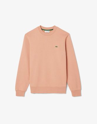 Lacoste Mens Fleece Crew Neck Sweatshirt - Orange - Size: 42