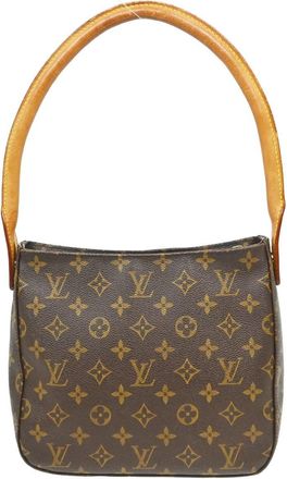Louis Vuitton Looping Monogram Canvas Brown Canvas Handbag (Pre-Owned)