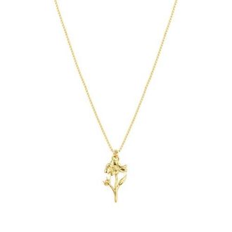 Set & Stones Elsie Birth Flower Necklace in Gold /October at Nordstrom