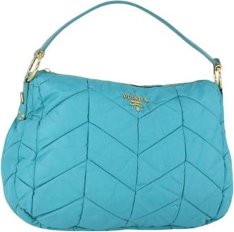 Prada Pre-owned Vintage Schoudertas - Dames - Vintage Schoudertas - Blauw - ONE Size - Nylon - Vintage
