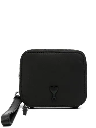 Ami Ami de Coeur-plaque wallet - men - Polyester - OS - Black