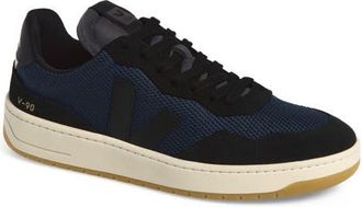 Veja V-90 Sneaker in Nautico Black at Nordstrom, Size 41